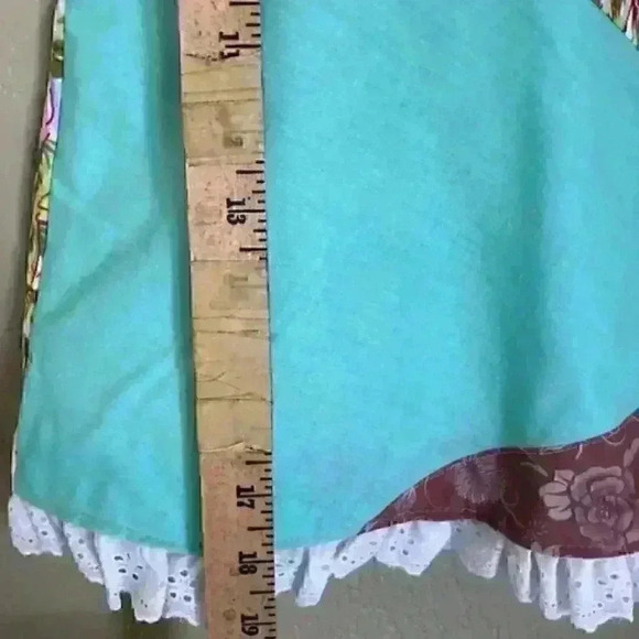 Patchwork a-line dress girl 2 - Picture 3 of 7